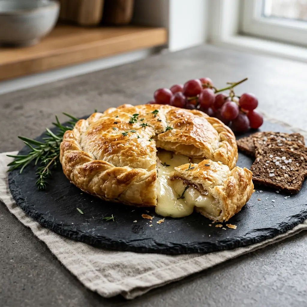 Fotografia hotového receptu Brie v lístkovom ceste z teplovzdušnej fritézy z teplovzdušnej fritézy