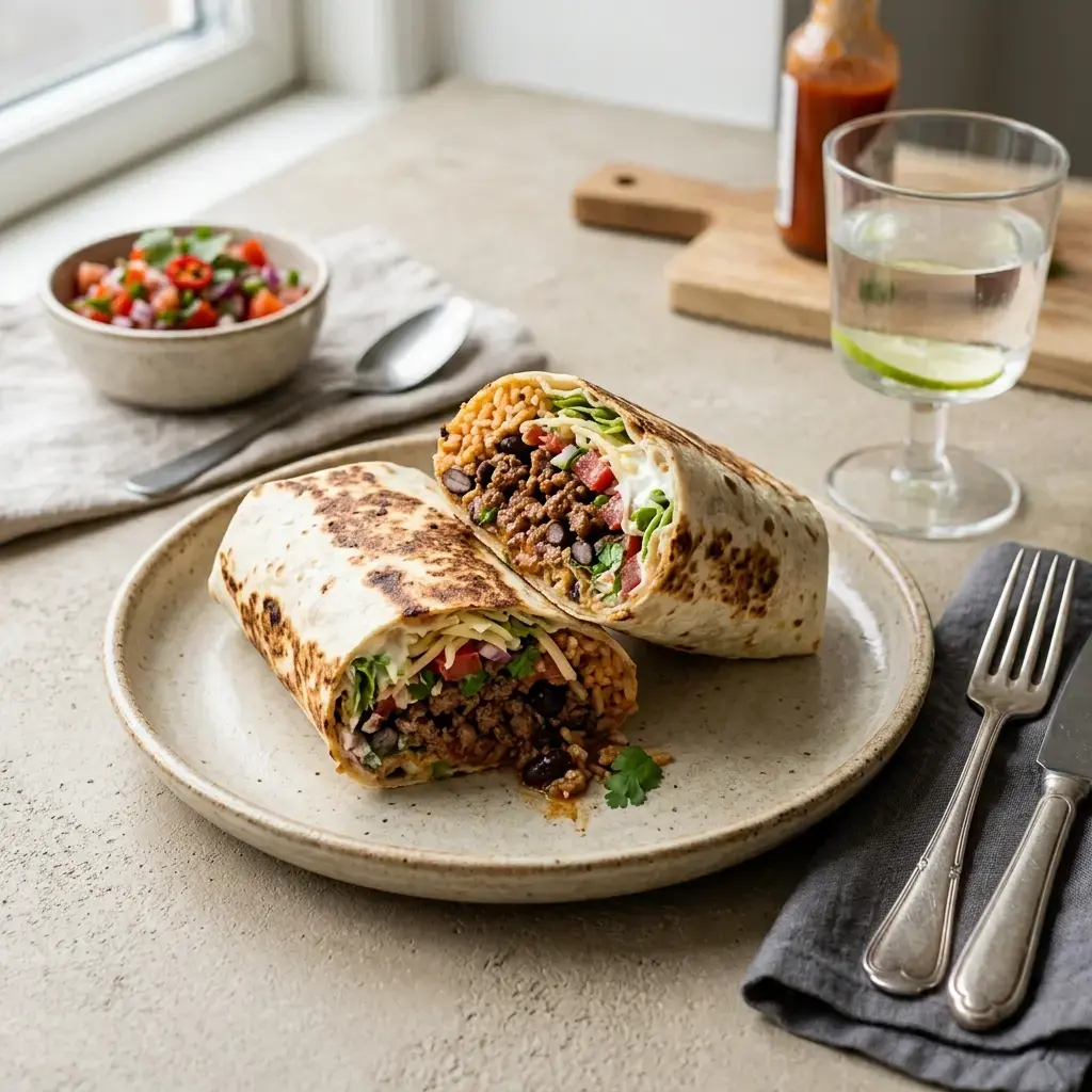 Fotografia hotového jedla k receptu Burritos s hovädzím mäsom