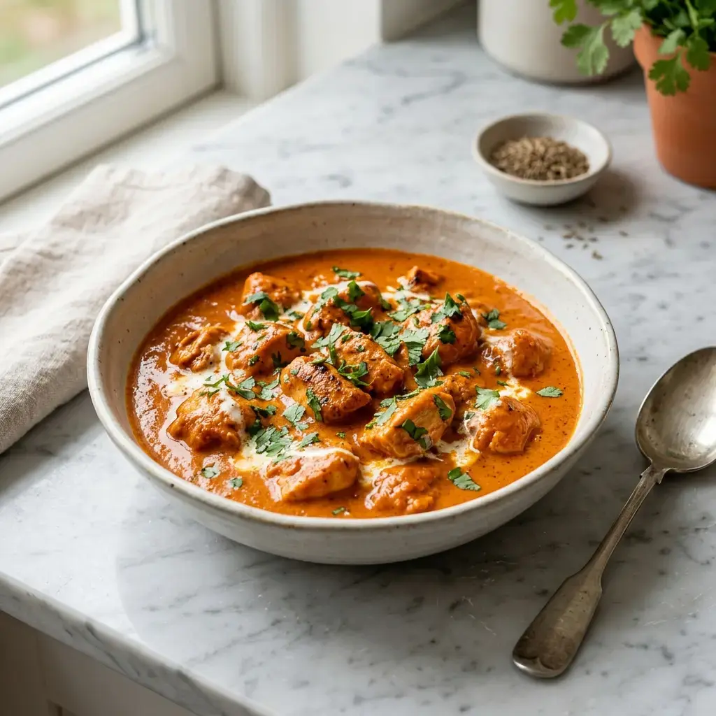 Fotografia hotového jedla k receptu Butter chicken