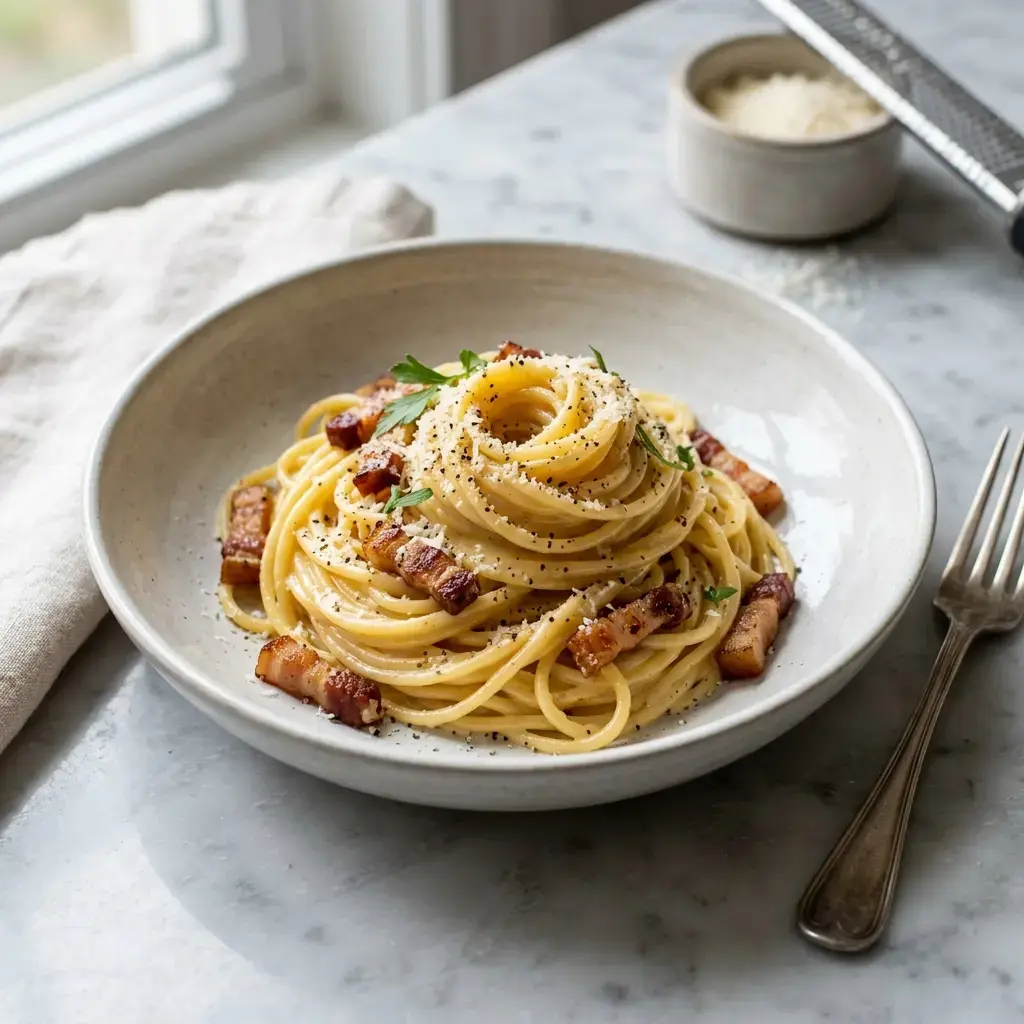 Fotografia hotového jedla k receptu Cestoviny carbonara