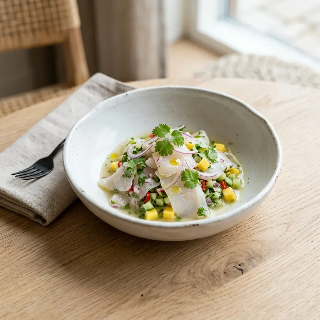 Fotografia hotového jedla k receptu Ceviche z platesy