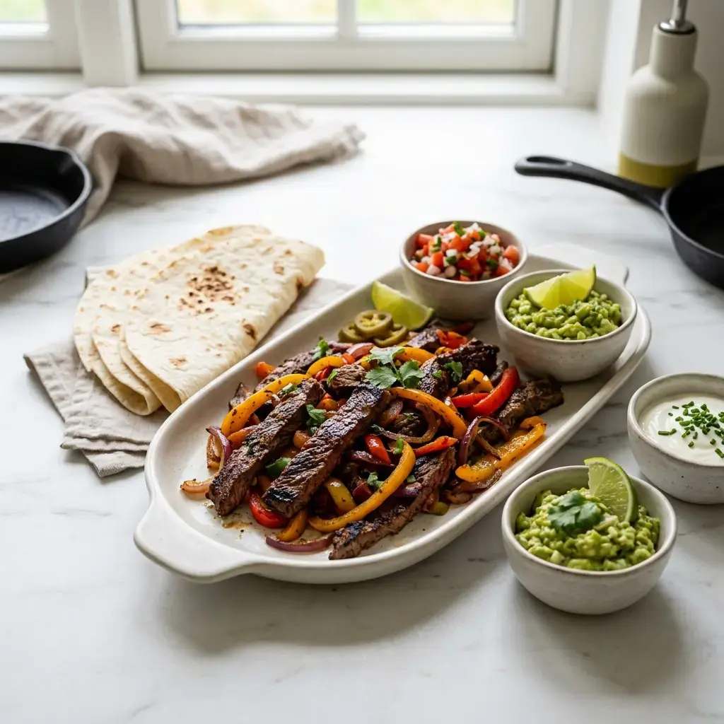 Fotografia hotového jedla k receptu Fajitas s hovädzím mäsom