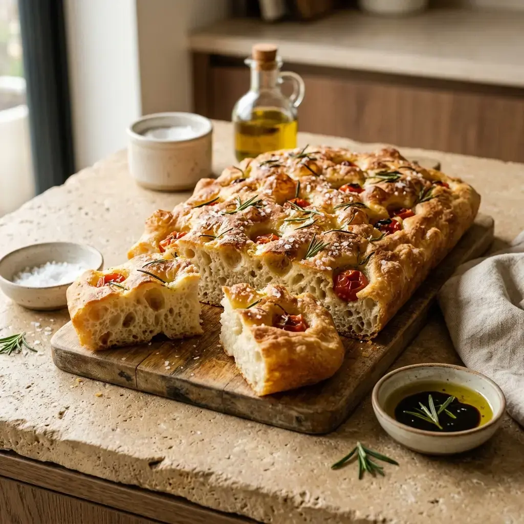 Fotografia pečiva alebo cesta k receptu Focaccia