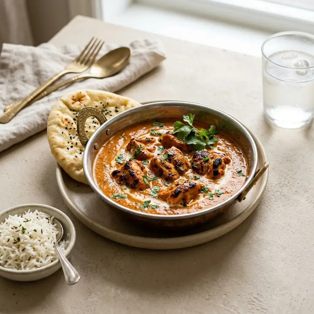 Fotografia hotového jedla k receptu Kuracie tikka masala