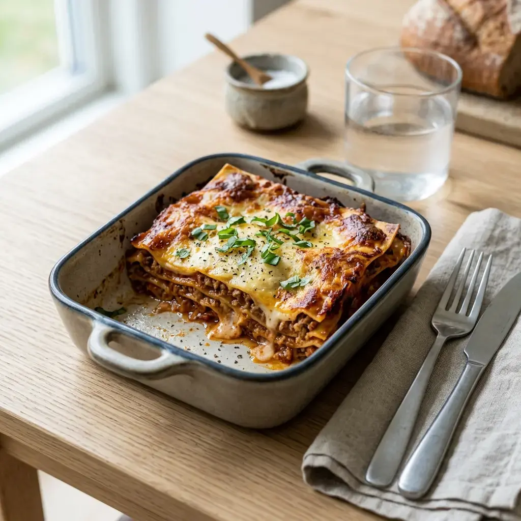 Fotografia hotového jedla k receptu Lasagne