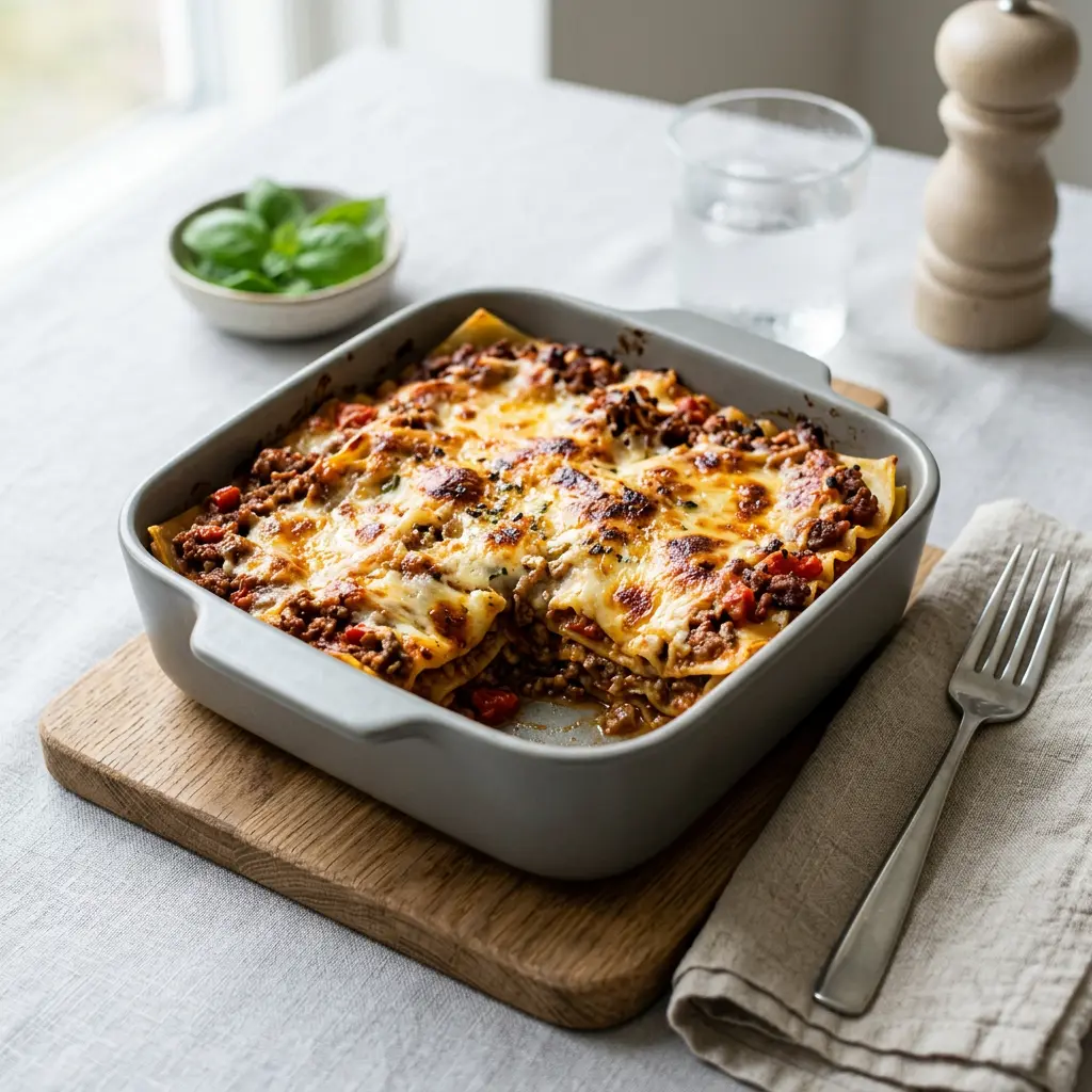Fotografia hotového receptu Lasagnette z teplovzdušnej fritézy z teplovzdušnej fritézy
