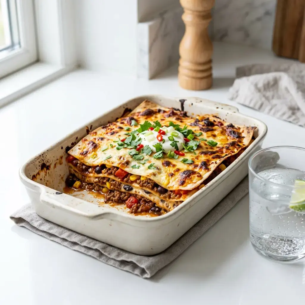 Fotografia hotového jedla k receptu Mexické lasagne