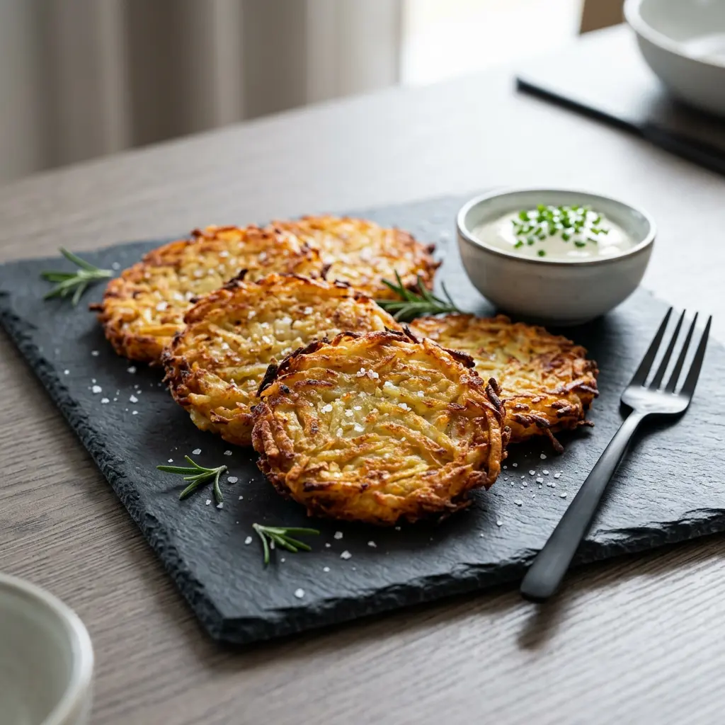 Fotografia hotového receptu Mrazené rösti z teplovzdušnej fritézy z teplovzdušnej fritézy