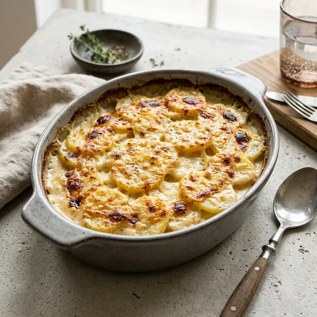 Fotografia hotového jedla k receptu Pommes dauphinoise