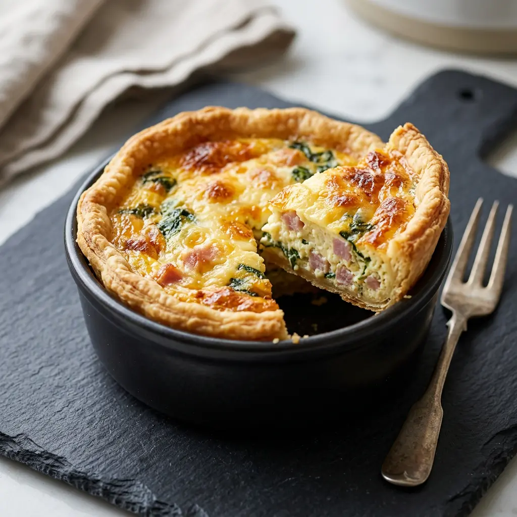 Fotografia hotového receptu Quiche z teplovzdušnej fritézy z teplovzdušnej fritézy