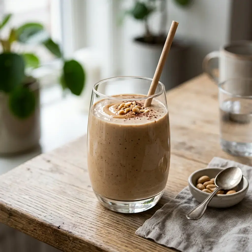 Fotografia nápoja k receptu Smoothie s arašidovým maslom