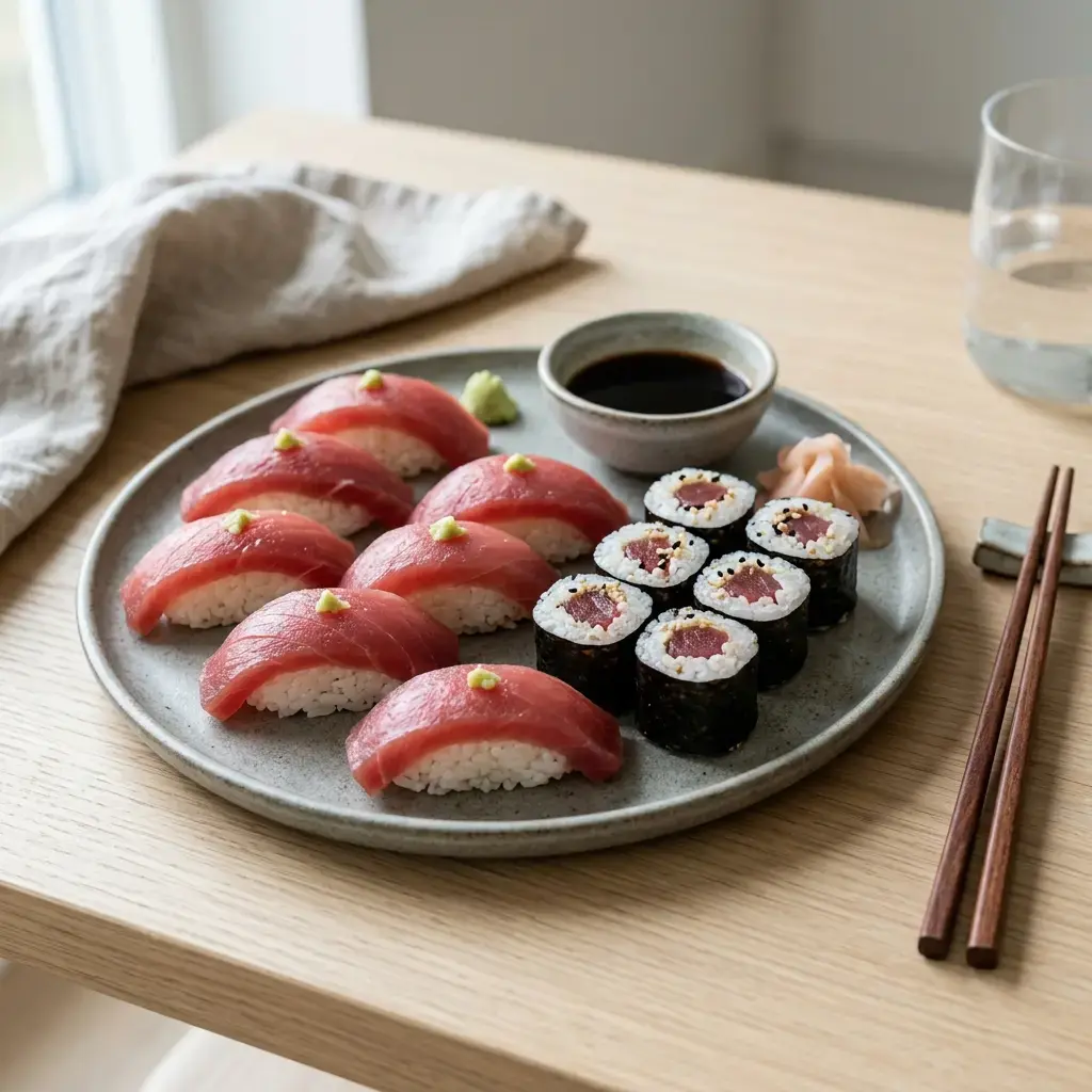 Fotografia hotového jedla k receptu Sushi s tuniakom