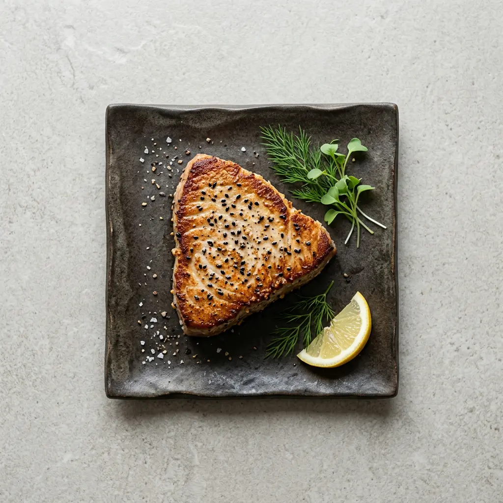 Fotografia hotového receptu Tuniakový steak z teplovzdušnej fritézy z teplovzdušnej fritézy
