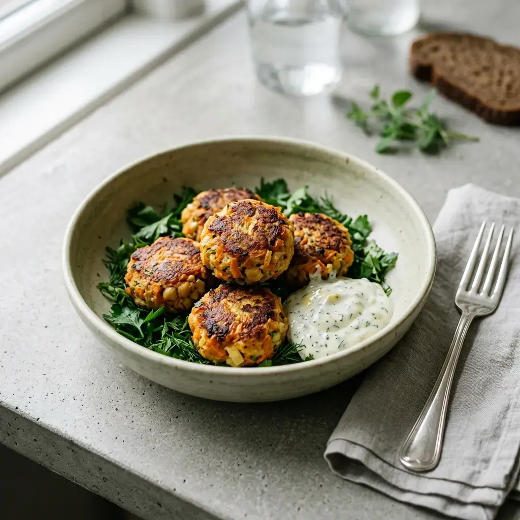 Fotografia hotového jedla k receptu Vegetariánske fašírky